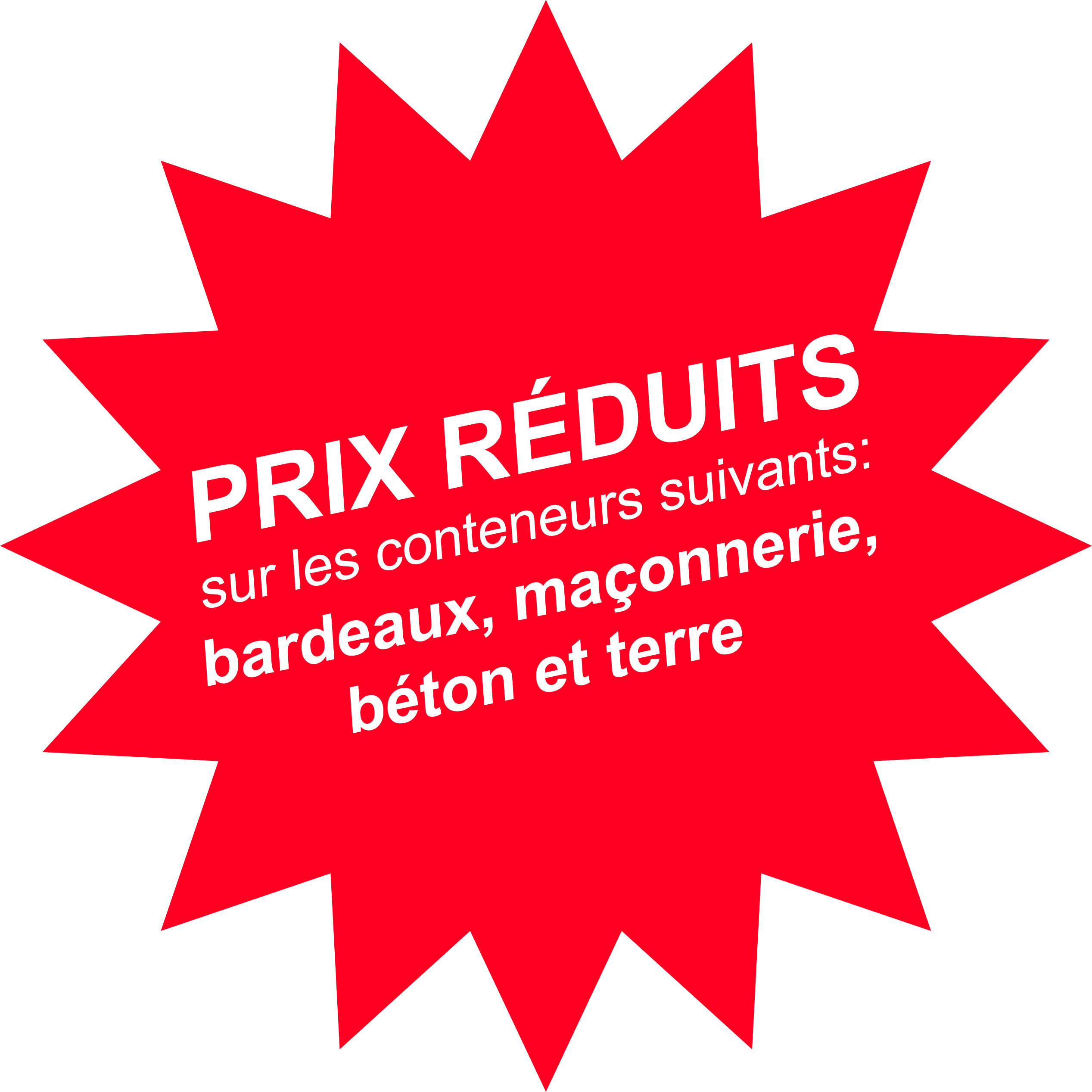 Prix réduits sur les conteneurs